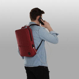 Zoozie Bags Bolsa para Portátil Resistente al Agua Rojo Claret
